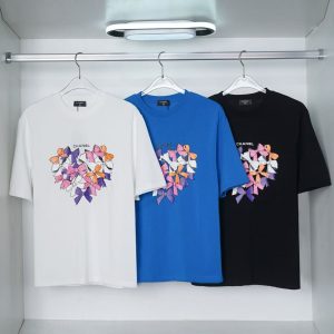 「#3616」CHANEL Colorful Butterfly Cotton T-shirt