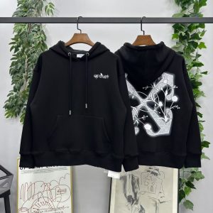 「#3060」offwhite24 autumn and winter tulip arrow hooded sweatshirt