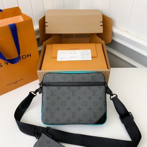 「#2205」Louis Vuitton Trio New Men’s colour-matching postman bag M11648 Size：25*18.5*7cm