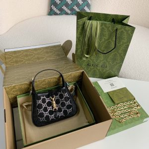 「#1561」Gucci Jackie 1961 series mini handbag  Sixe: 19*13*3cm