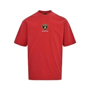 「#4402」Balenciaga 25ss Lamborghini co-branded embroidered short sleeve