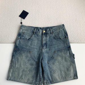 「#1728」LOUIS VUITTON Jean shorts