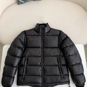 「#2588」Nike x Drake solid color 3D logo stand up collar down jacket
