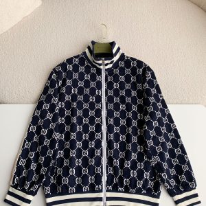 「#1040」Gucci Men's knitted sweater jacket