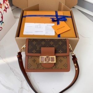 「#2862」Louis Vuitton MINI DAUPHINE handbag, small Daphne M45959, size: 20*15*9cm