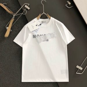 「#2097」MONCLER Silver-plated with bright lettering-shirt