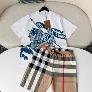 「#6290」Burberry SS23 Printed T-Shirt Set
