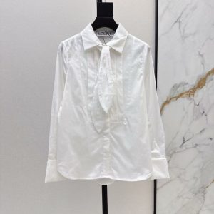 「#3872」Loewe Spring/Summer new pleated knot shirt