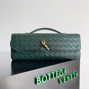 「#3848」BOTTECA VENETA uses exquisite craftsmanship intreccio woven imported sheepskin evening clutch bag Si
